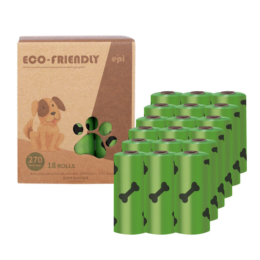Economic Kit 270 units of Dog Poop Bags – Biodegradable, Large and Leak-proof